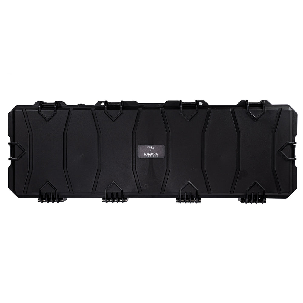 Hartschalenkoffer für Gewehre 100 cm PNP-Schaumstoff - Schwarz