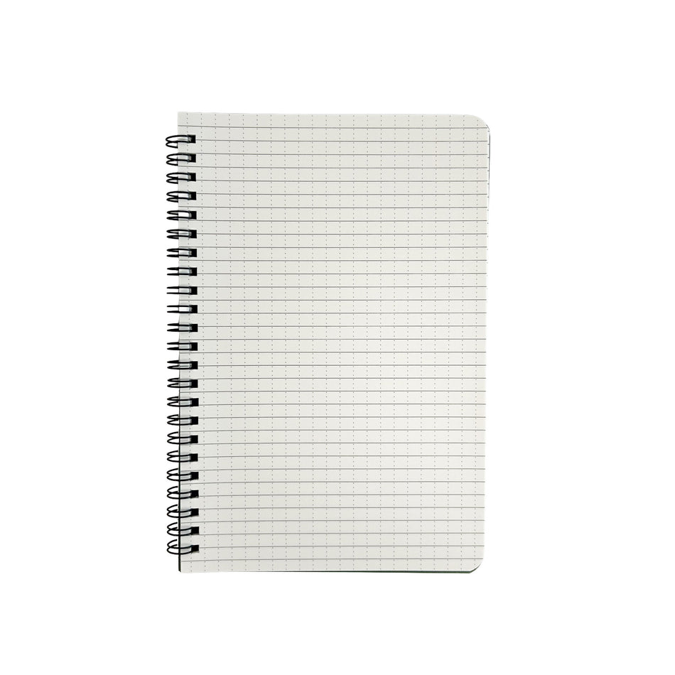 Waterproof Notebook 14 x 21cm Side Spiral - Olive
