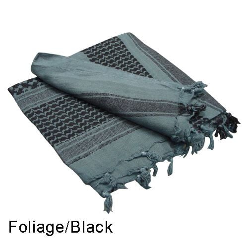 201 Shemagh - Foliage, Black