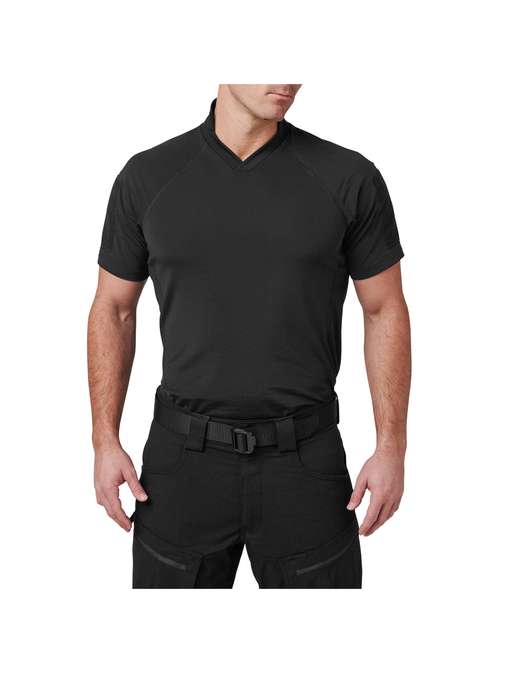 V.XI Sigurd Kurzarmshirt - Schwarz