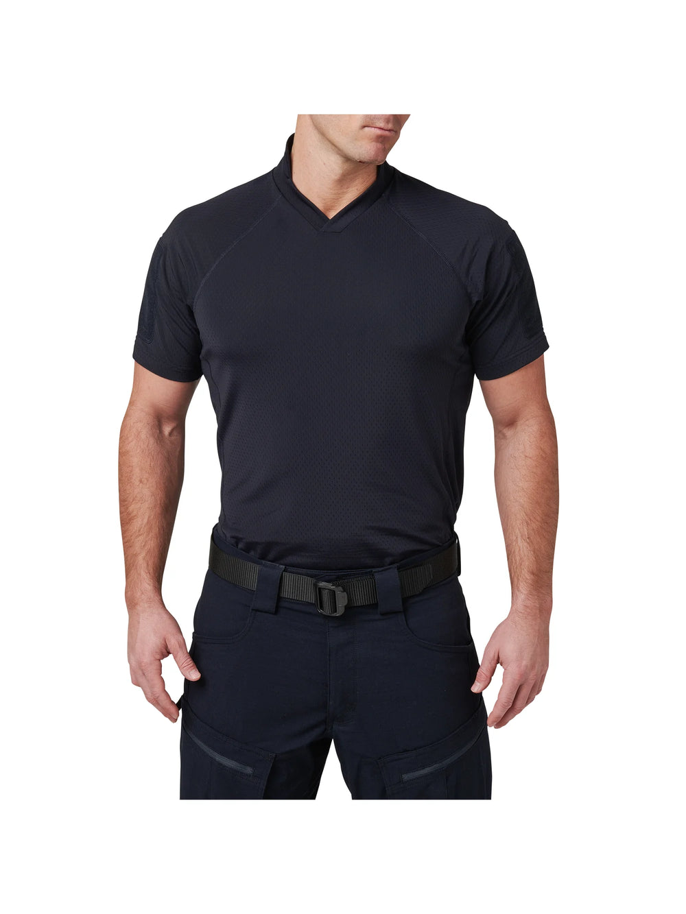 V.XI Sigurd Kurzarmshirt - Dunkelmarineblau