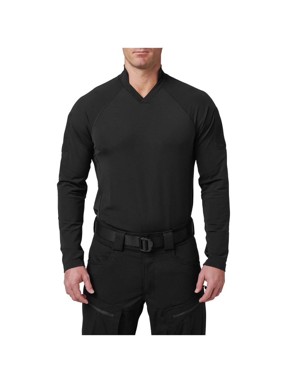 V.XI Sigurd Langarmshirt - Schwarz