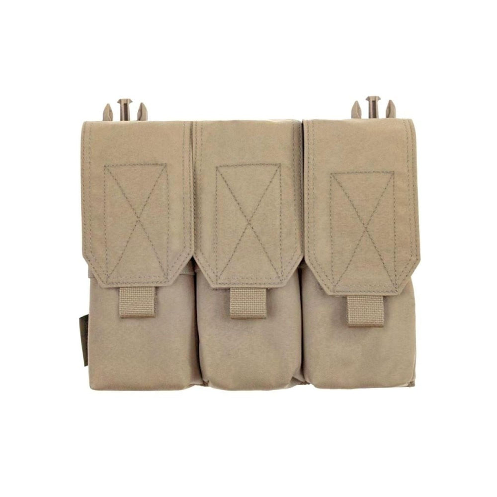 Abnehmbares dreifaches, abgedecktes M4-Pouch – Coyote Tan
