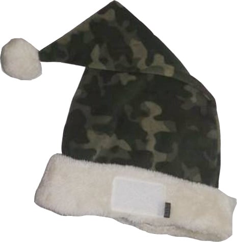 Camo Santa Hat - Green Camo