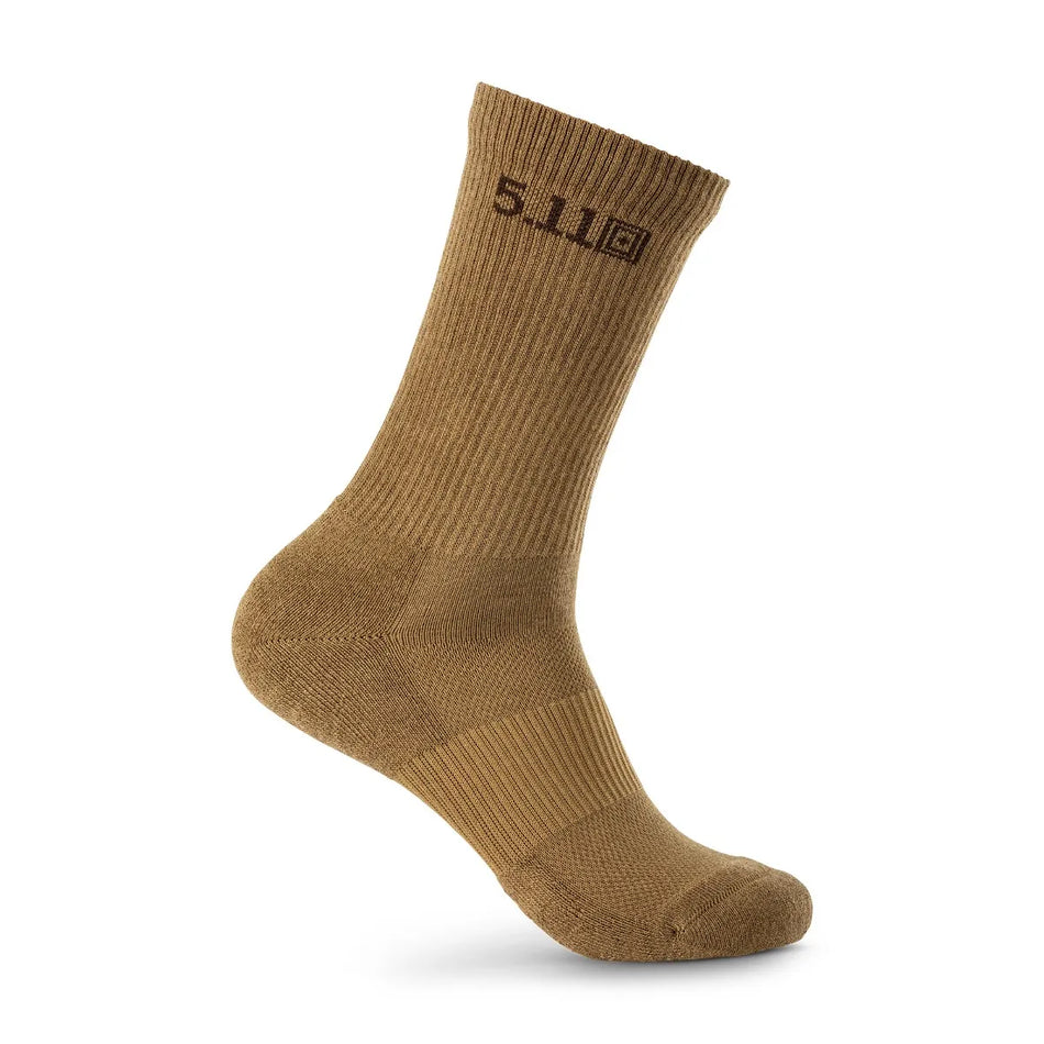 Duty Ready Basic Crew Socks 4 Pack - Dark Coyote
