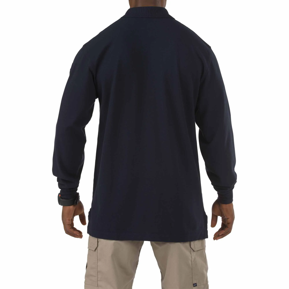 Performance L/S Polo - Dark Navy