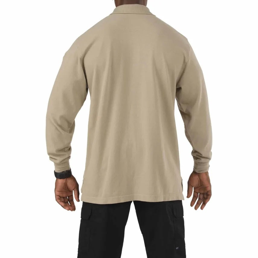 Professional L/S Polo - Silver Tan