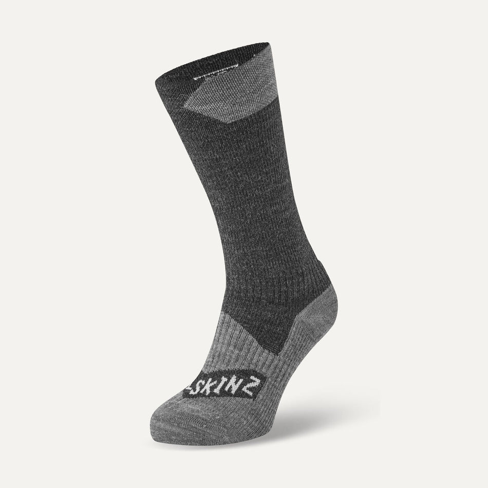 Raynham wasserdichter Allwetter-Mid-Length-Socken - Schwarz