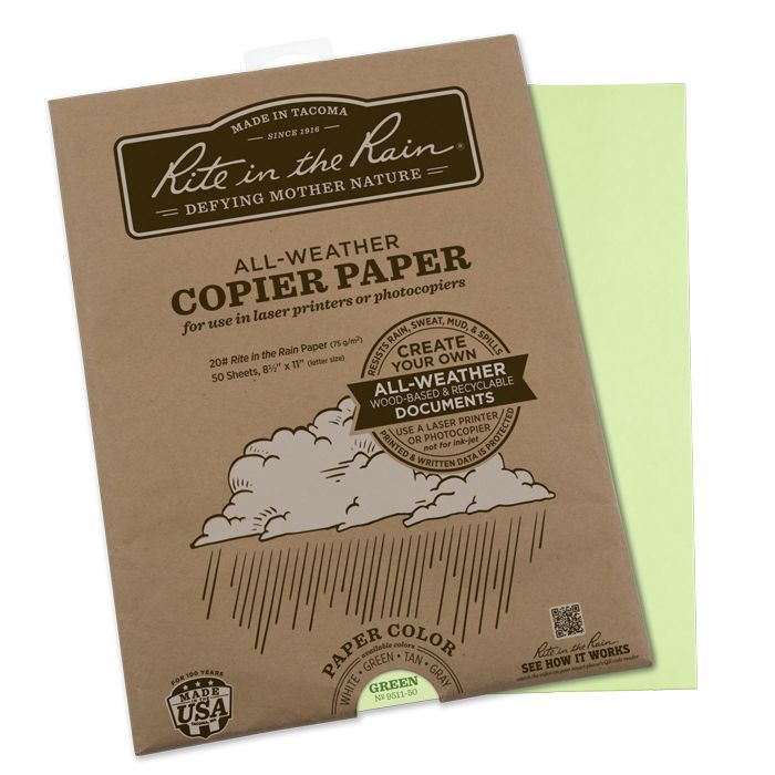 All-Weather Copier Paper A4 50 sheets - Green