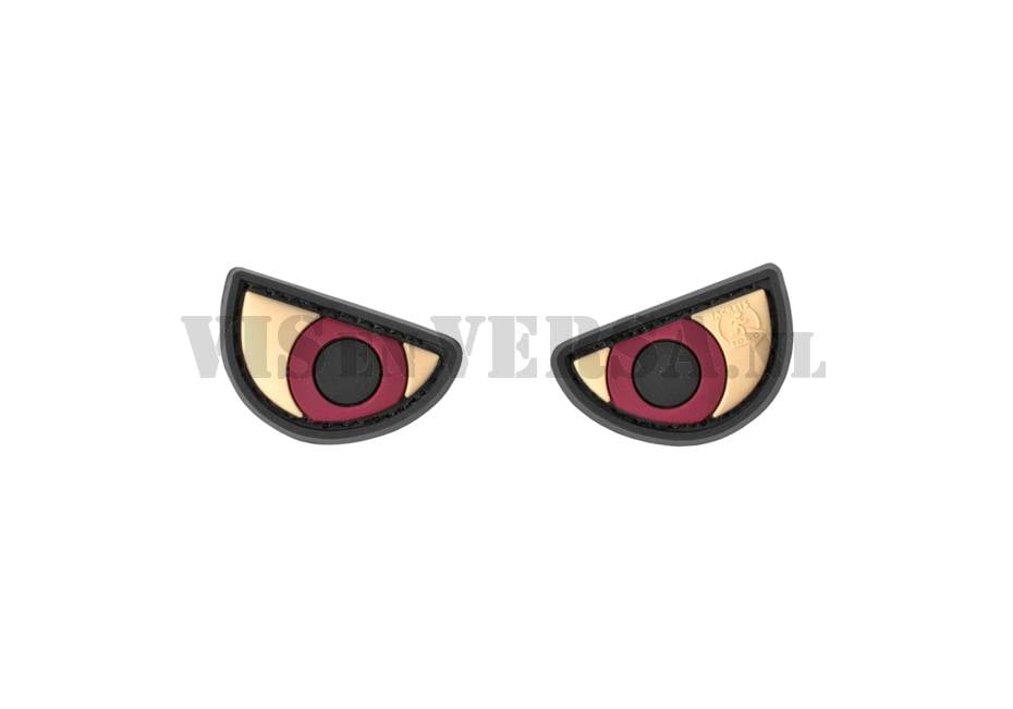 Angry Eyes Gummipatch – Farbe