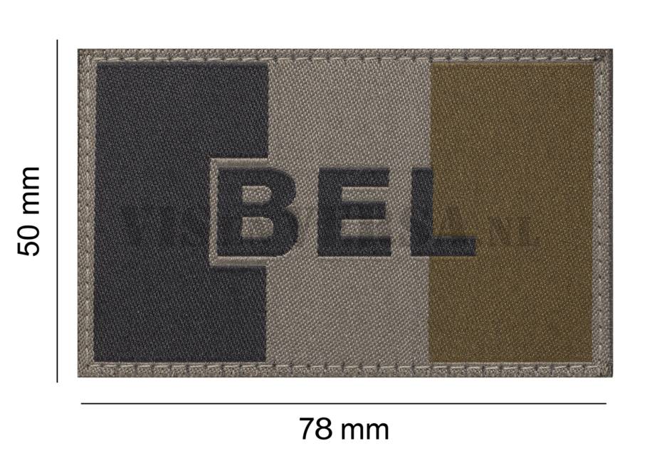 Belgische Vlag 50 X 76mm - RAL7013