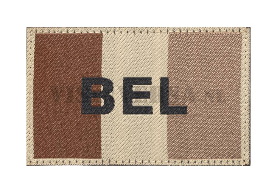 Belgian Flag 50 X 76mm - Desert