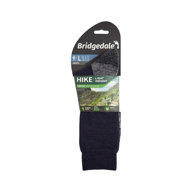 Hike leichter Merino-Performance-Stiefel – Navy/Grau