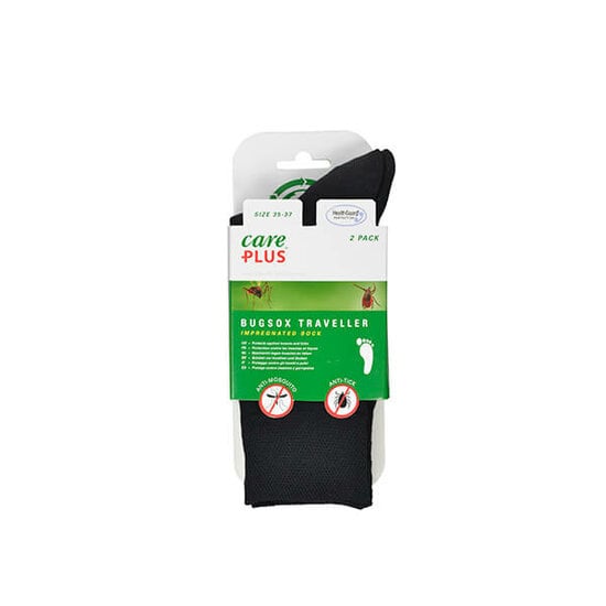 Bugsox Traveller Zweierpack – Schwarz