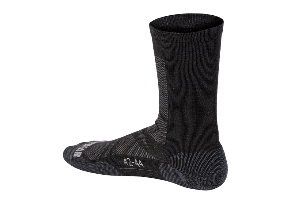 Claw Gear Merino-Crew-Socken Schwarz