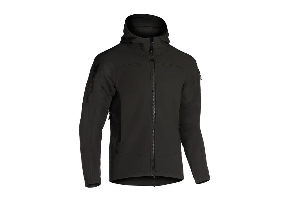 Audax-Softshell-Kapuzenjacke - Schwarz
