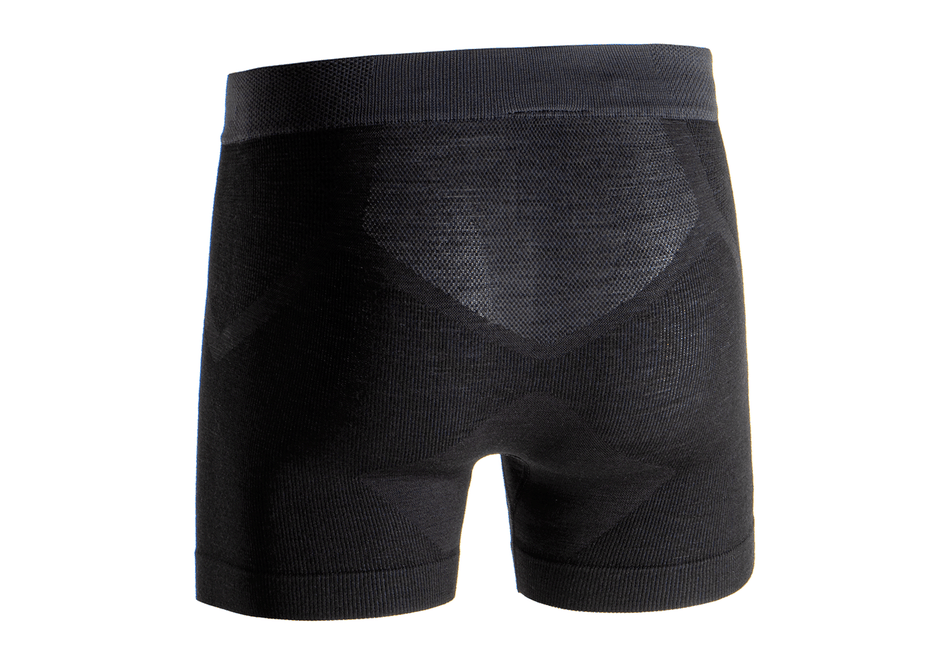 Claw Gear nahtlose Merino-Boxershorts – Schwarz