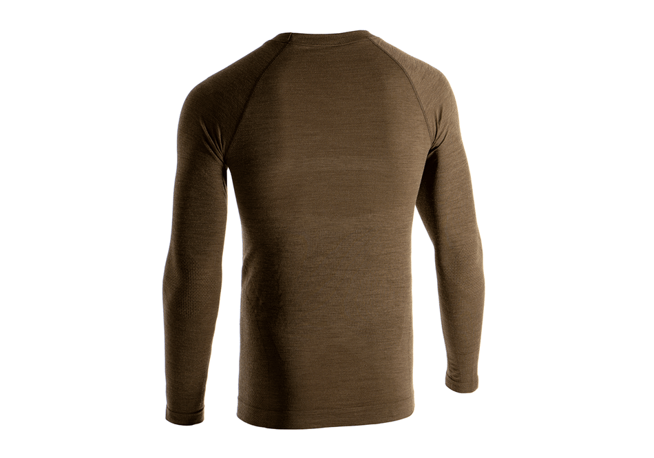ClawGear Merino Seamless Shirt LS - Stonegrey Olive