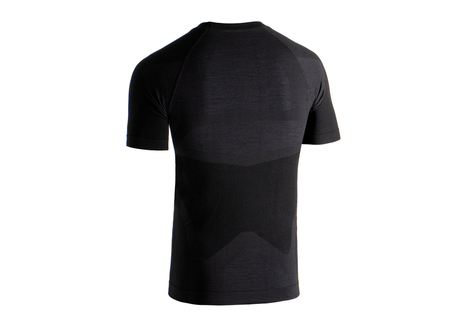 ClawGear nahtloses Merino-Shirt SS – Schwarz