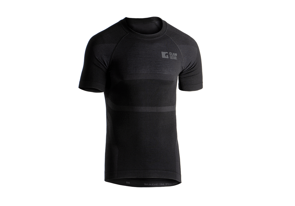 ClawGear nahtloses Merino-Shirt SS – Schwarz