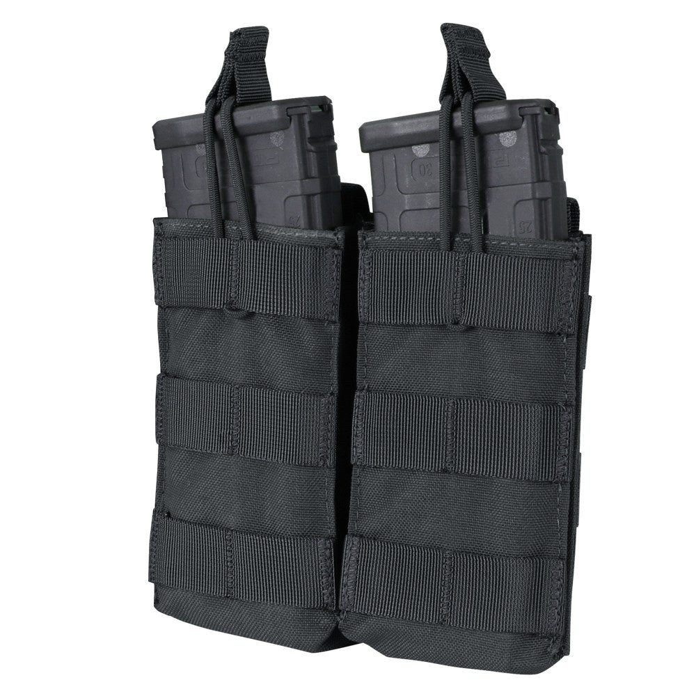 MA19 Double Open-Top M4 Mag Pouch - Black