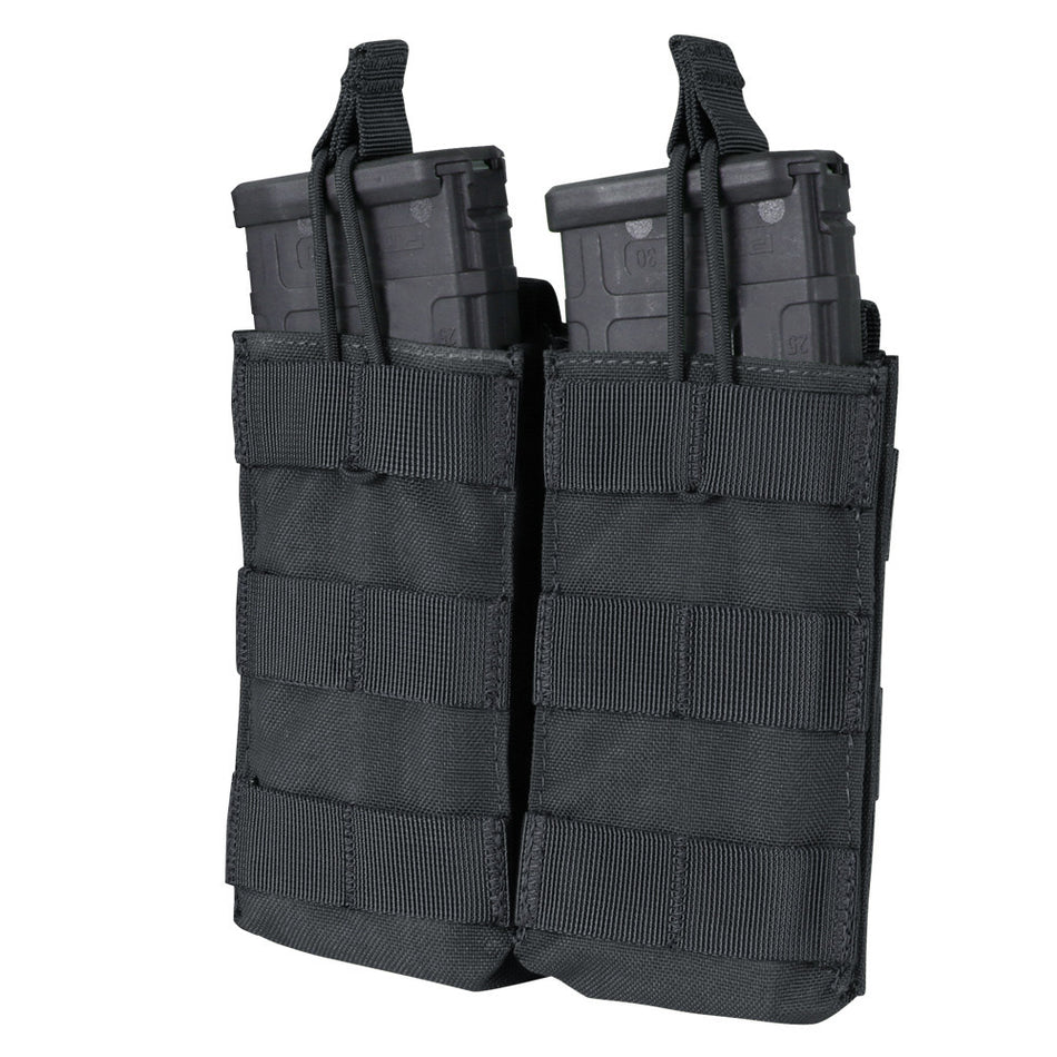 MA19 Double Open-Top M4 Mag Pouch - Black