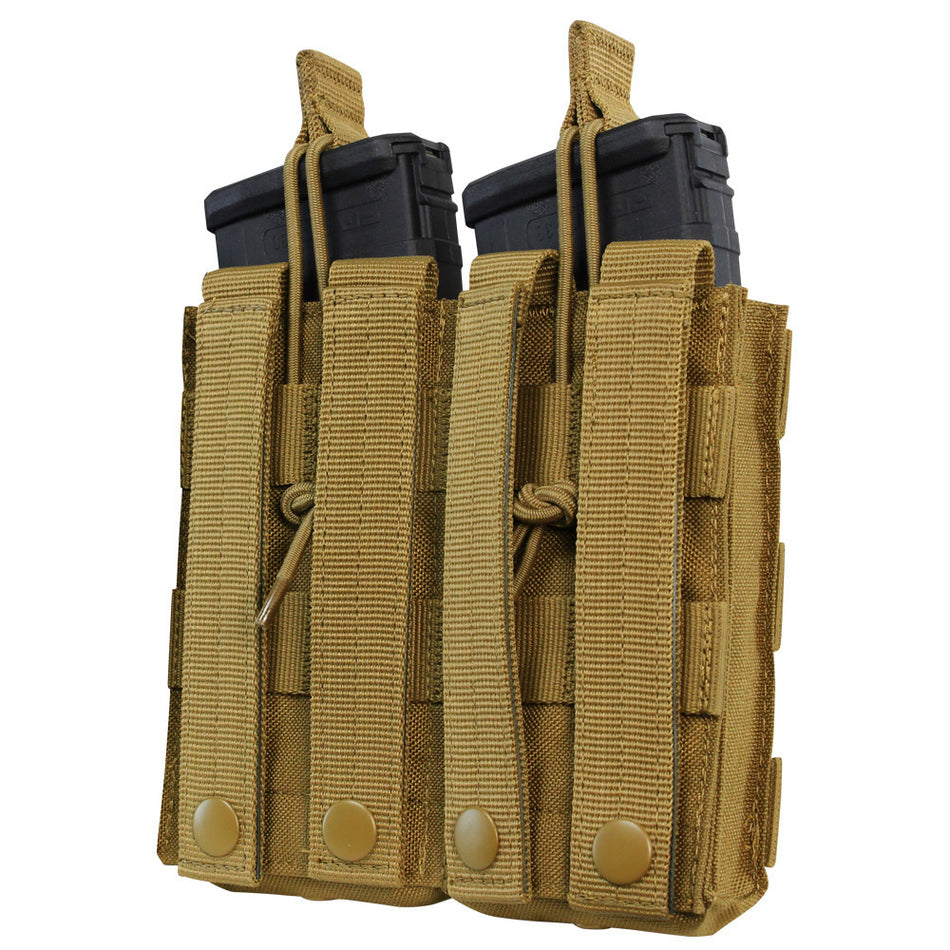 MA19 Double Open-Top M4 Mag Pouch - Black