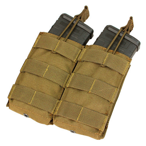 MA19 Double Open-Top M4 Mag Pouch - Coyote Brown