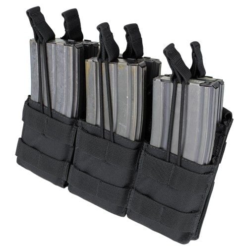 MA44 Triple Stacker M4 Mag Pouch - Black