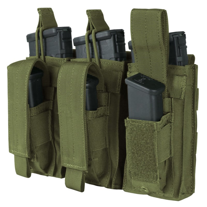 MA55 Triple Kangaroo Mag Pouch - Olive