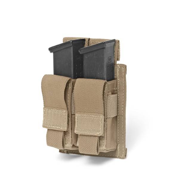 Elite OPS Direct Action Double 9mm Pistol Pouch - Coyote Tan