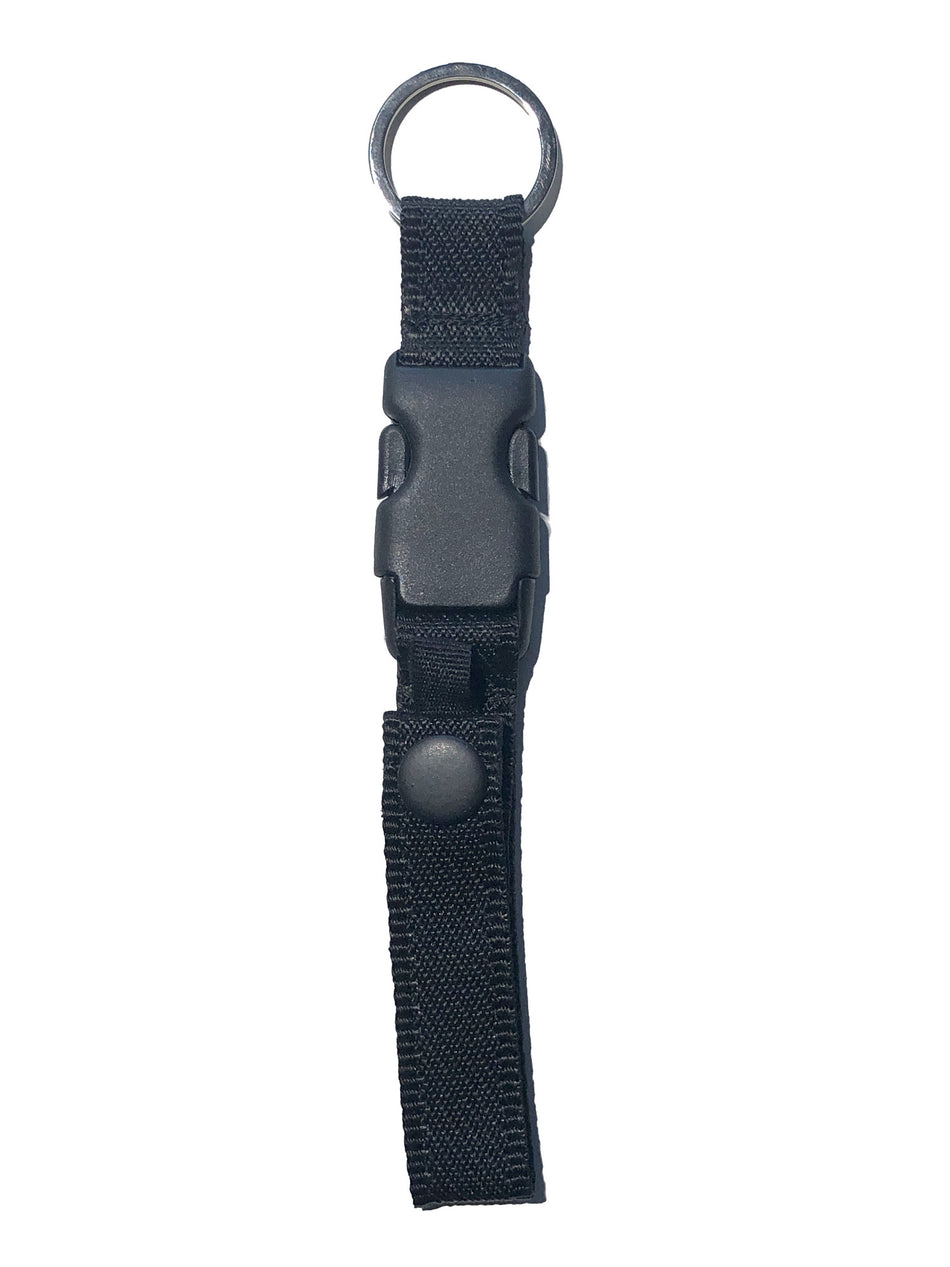 Detachable handcuff key holder for belt
