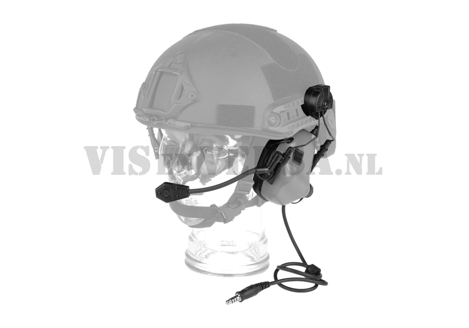 M32H PLUS Tactical Headset with ARC Helmet Adapters - Grey