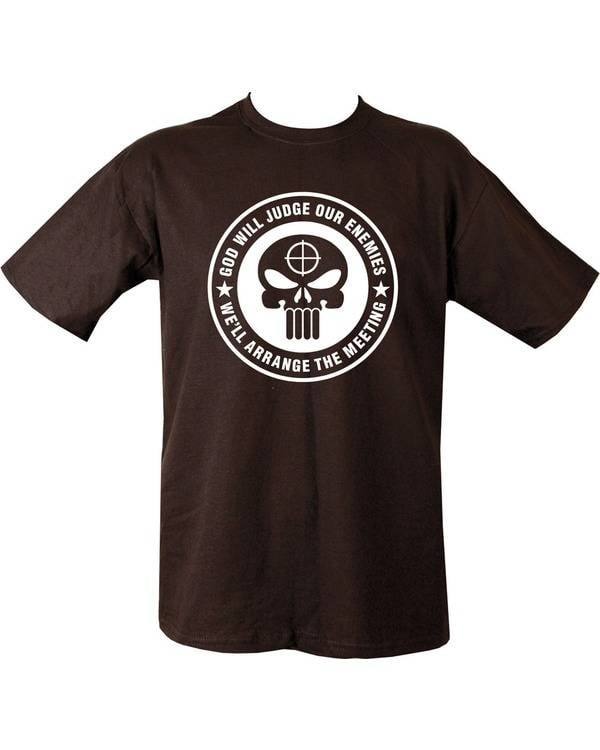 God Will Judge the Enemy T-shirt - Black