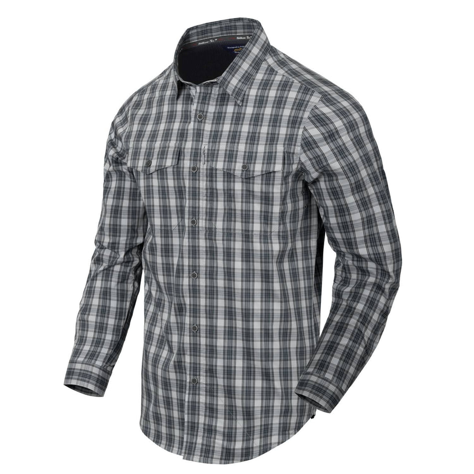 Covert Concealed Carry Shirt - Foggy Grey Plaid