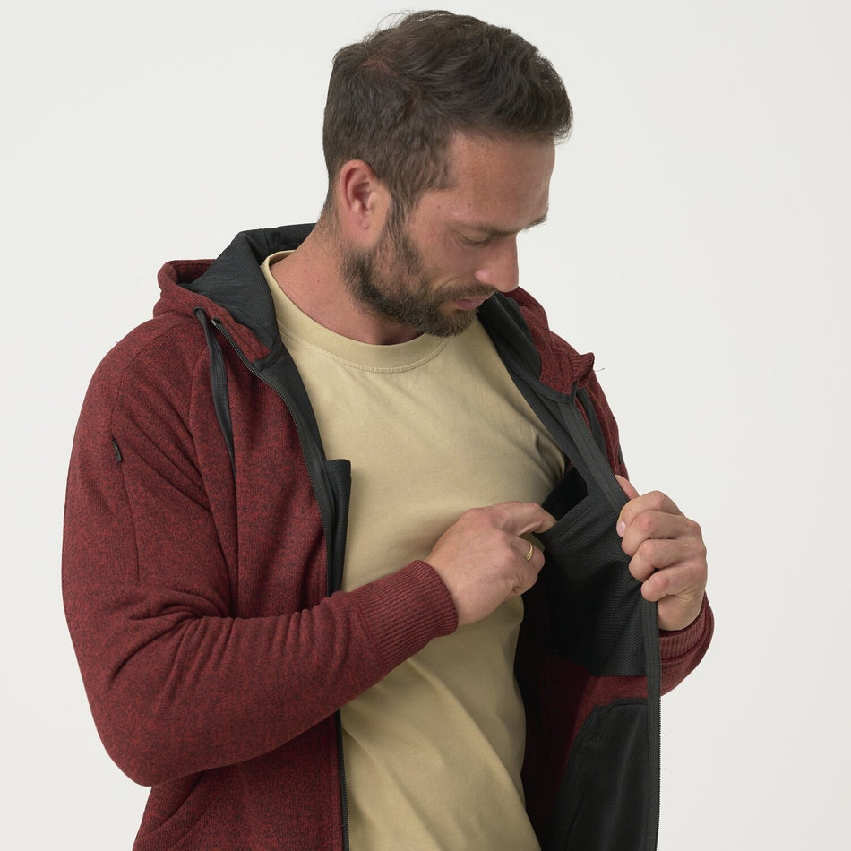 Covert Tactical Hoodie (FullZip) - Melange Red