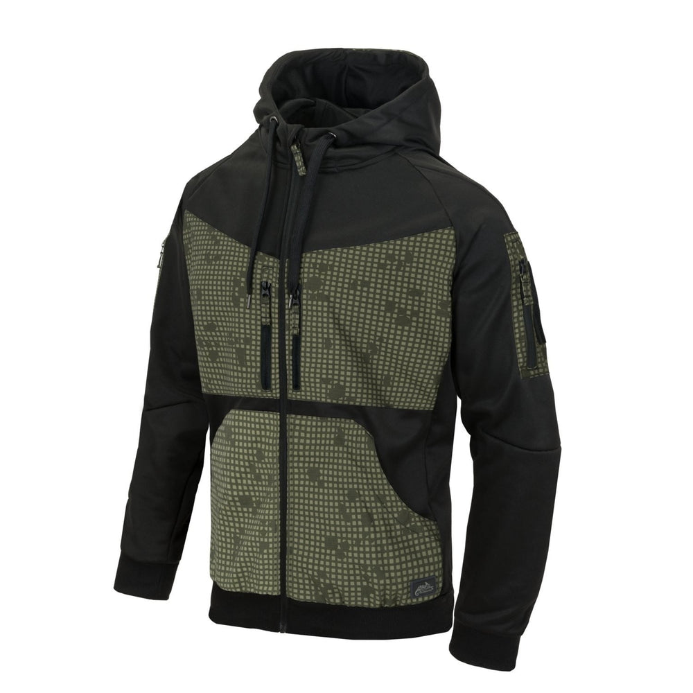 Rogue-Hoodie (FullZip) – Schwarz/Desert Night Camo