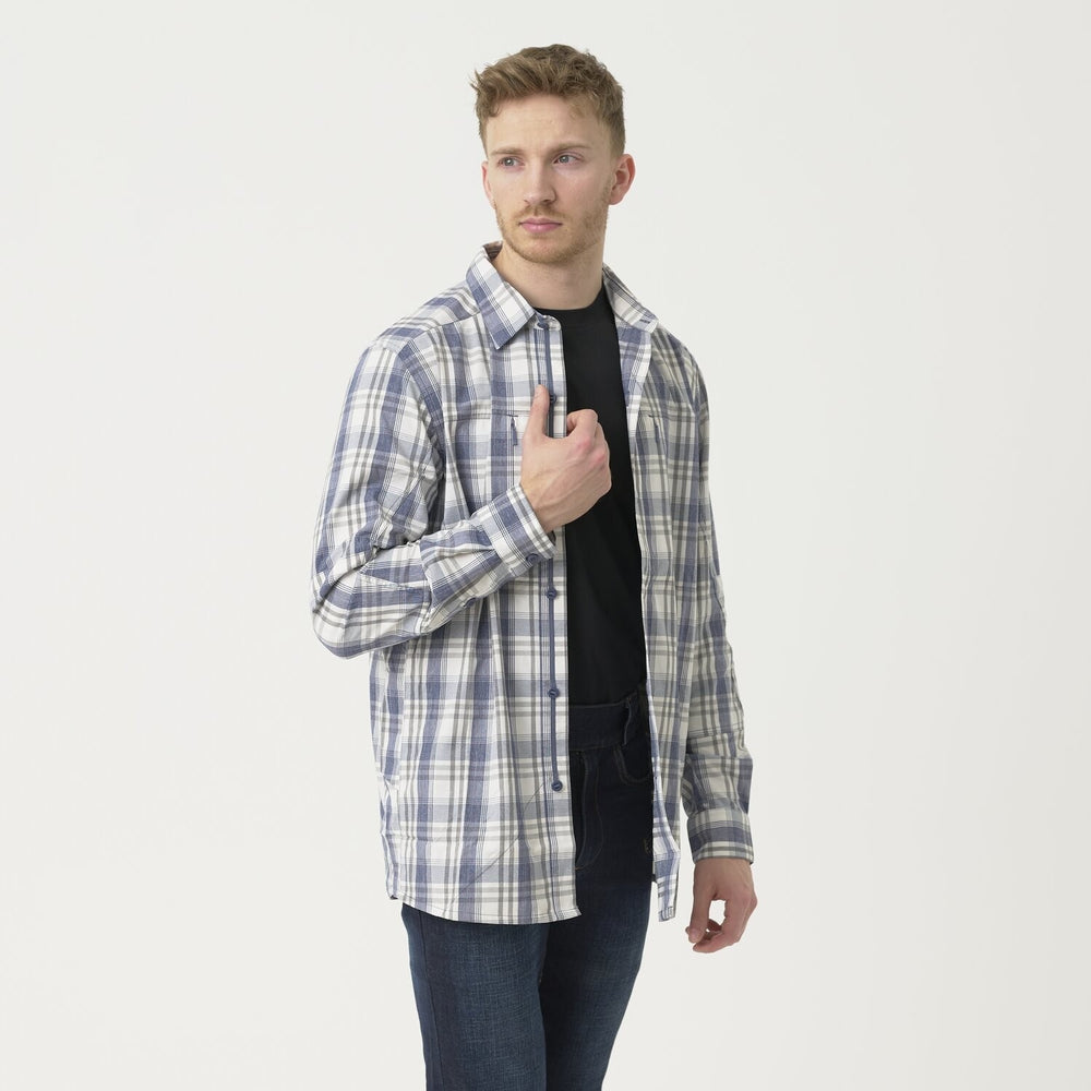 Trip Hemd Nylonmischung - Indigo Kariert