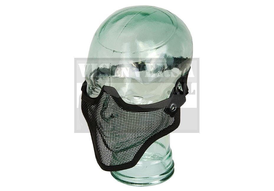 Steel Half Face Mask - Black