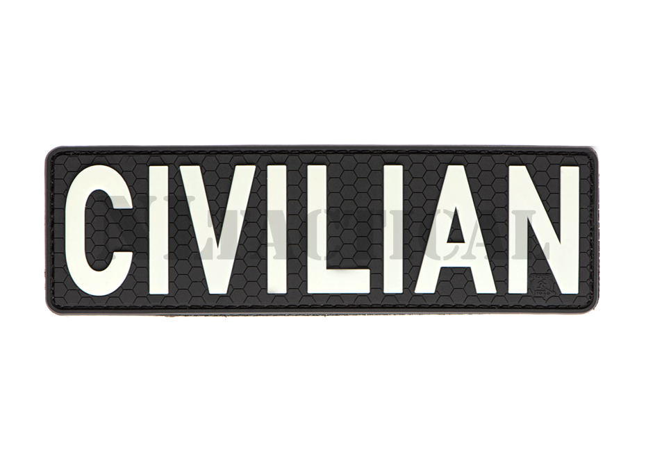 Zivilisten-Patch – Leuchtet im Dunkeln