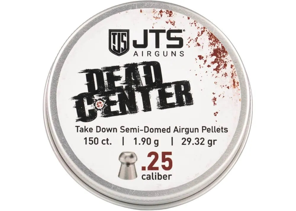 JTS Dead Center Precision Semi-Domed Airgun Pellets 6.35 mm 29.32 grain
