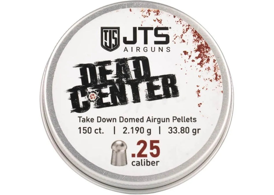 JTS Dead Center Precision Domed Airgun Pellets 6.35 mm 33.80 grain