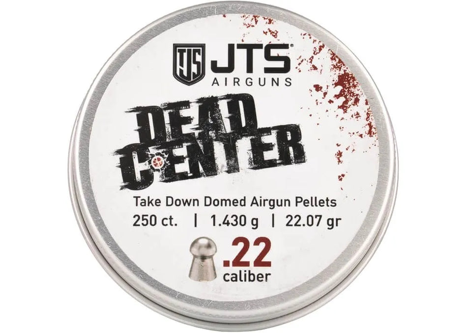 JTS Dead Center Precision Domed Airgun Pellets 5.5 mm 22.07 grain