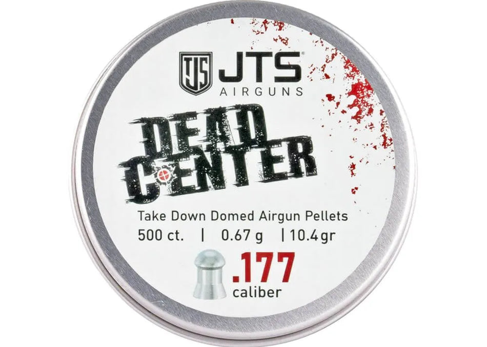 JTS Dead Center Precision Domed Airgun Pellets 4.5 mm 10.4 grain