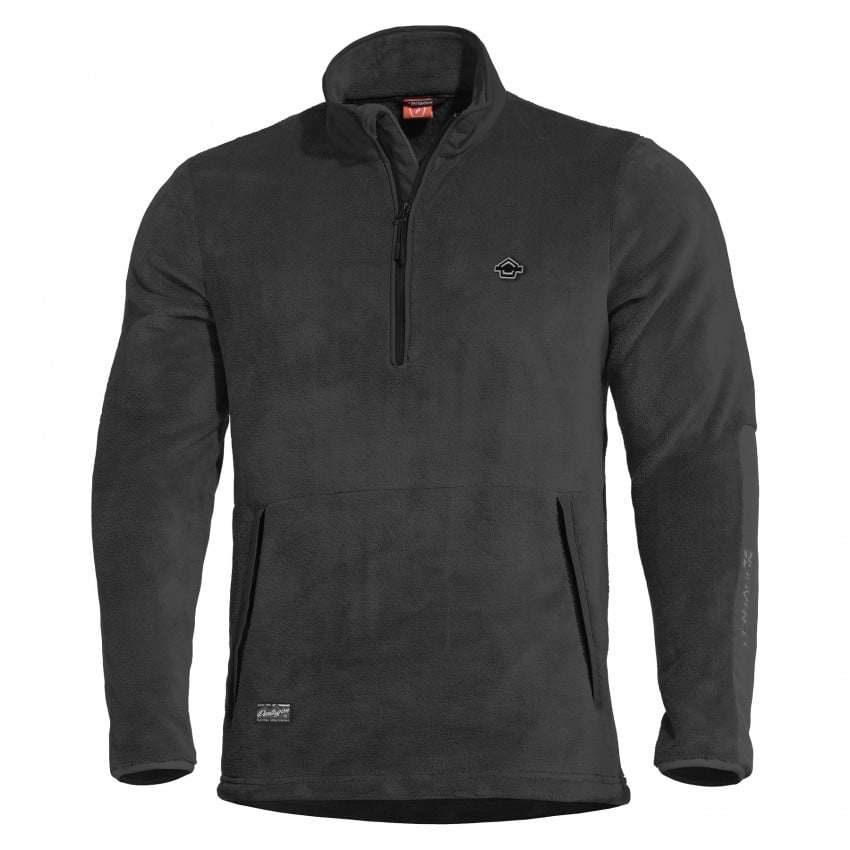 Grizzley 1/2 Fleece Sweater - Black