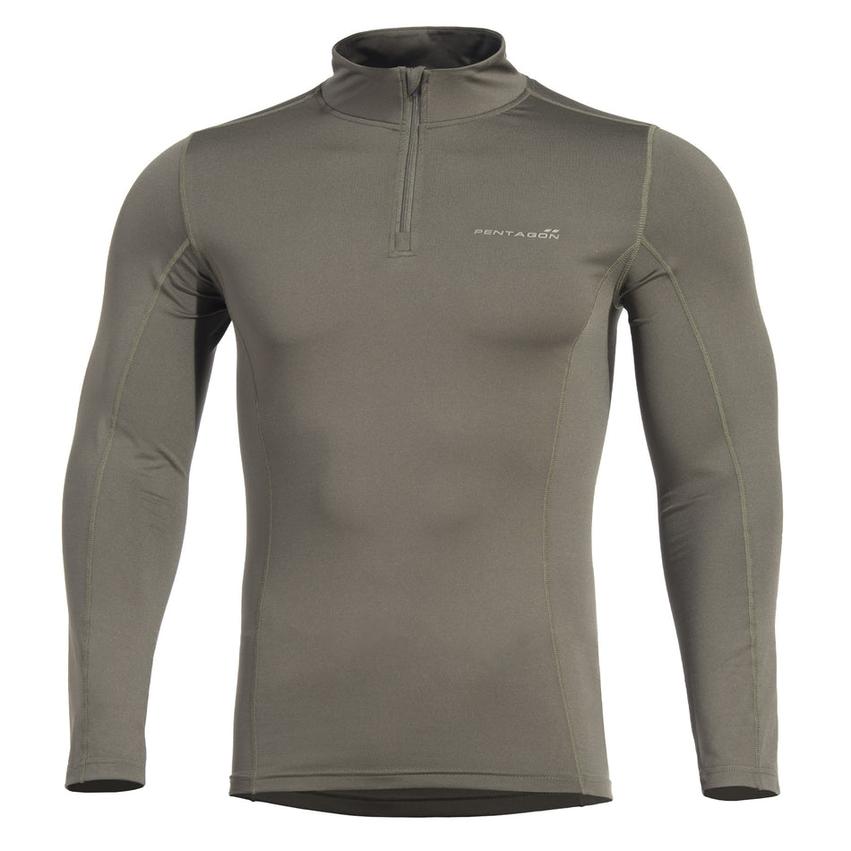 Pindos 2.0 Shirt 1/2 Zip Sweater - Olive
