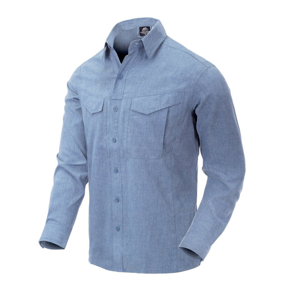 Defender MK2 Gentleman Shirt - Melange Light Blue