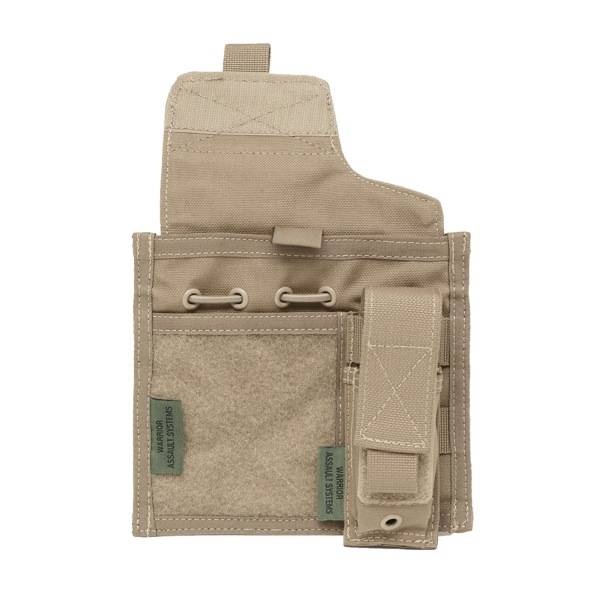 Large Admin Panel with Pistol Pouch - Coyote Tan