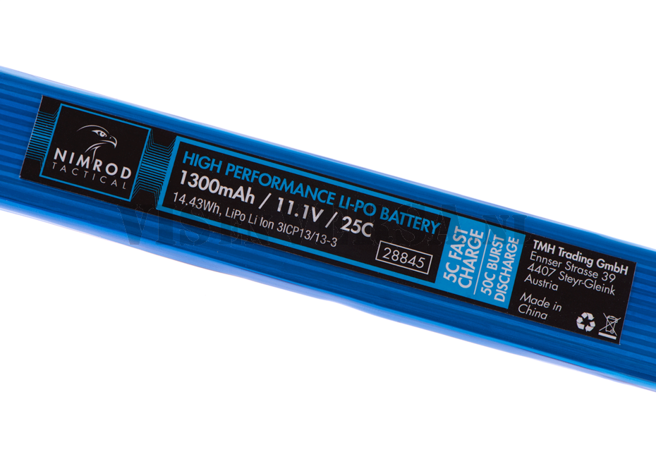 LiPo 11.1V 1300mAh - T-Plug (Deans)