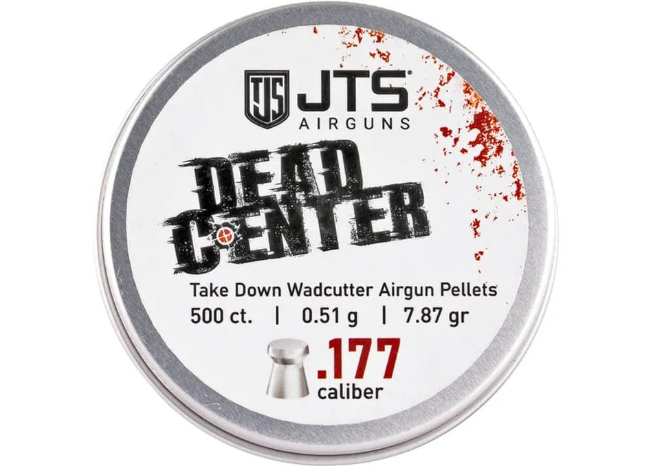JTS Dead Center Precision Flat Airgun Pellets 4.5 mm 7.87 grain